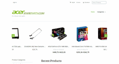 Desktop Screenshot of acerspareparts.com